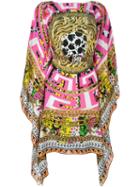 Versace 'psychedelic Medusa' Kaftan Dress