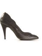Versace Vintage Ornate Stitch Pumps