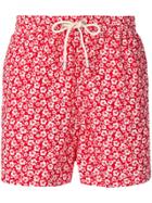 Mc2 Saint Barth Floral Print Swimming Shorts - Red