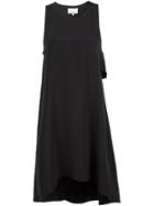 3.1 Phillip Lim Draped Back Crêpe De Chine Dress - Black