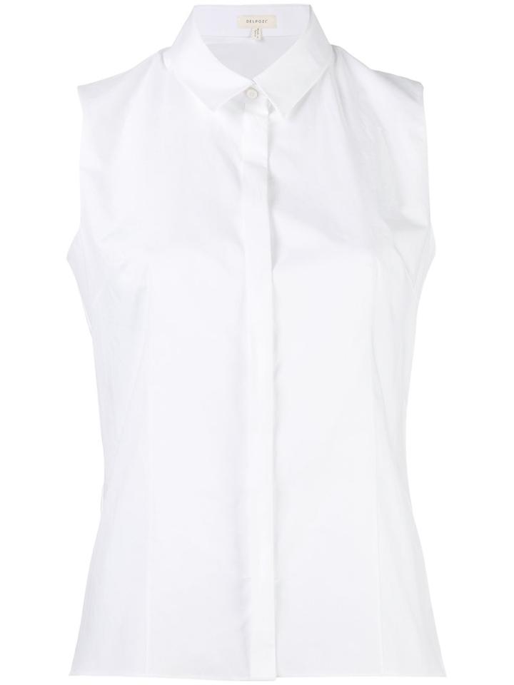 Delpozo Classic Blouse, Women's, Size: 36, White, Cotton