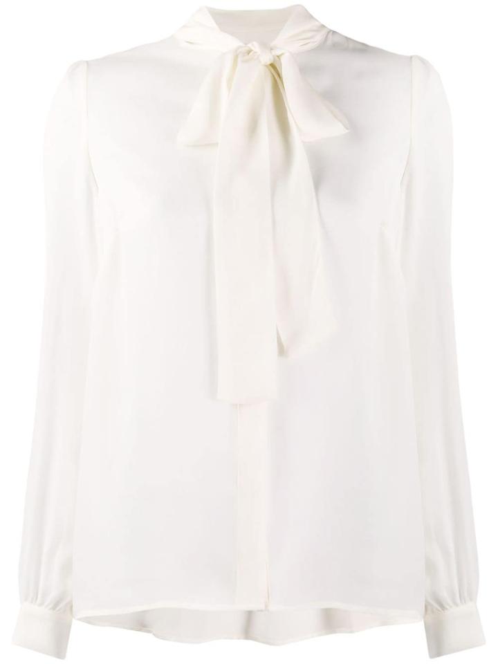 Michael Michael Kors Pussy Bow Blouse - Neutrals