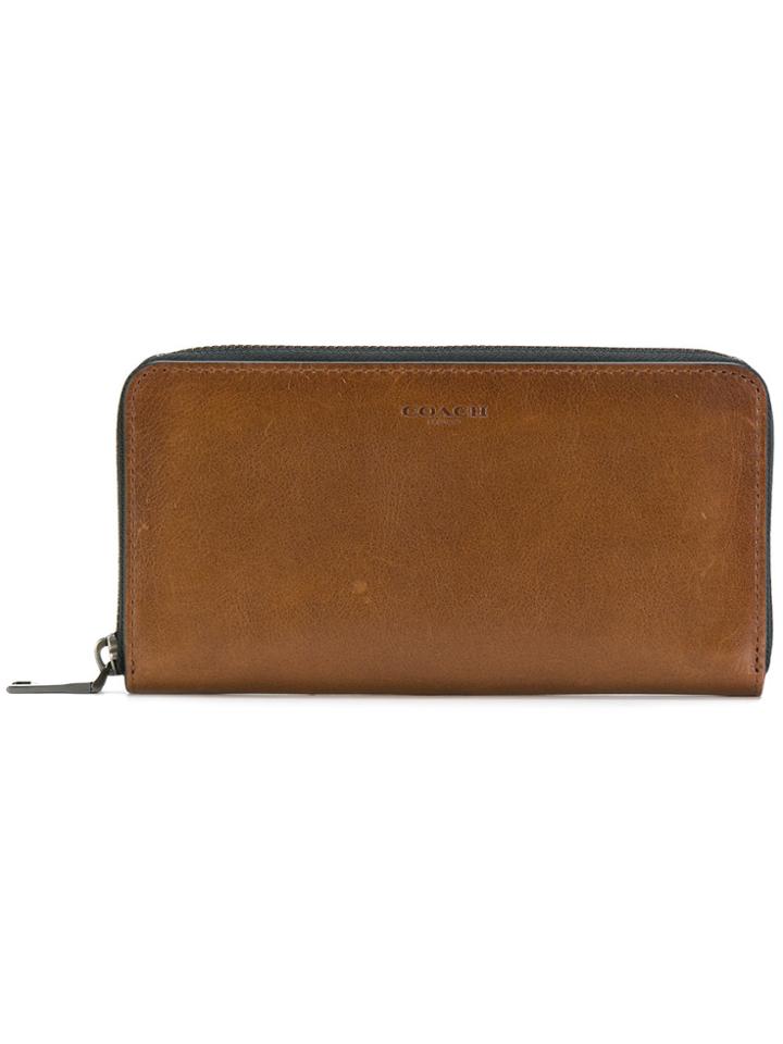 Coach Classic Zip Around Wallet - Brown