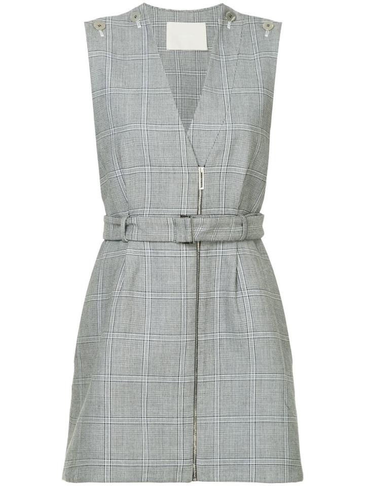Dion Lee Binary Check Dress - Black