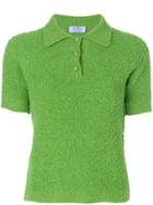 Prada Fluffy Polo Shirt - Green