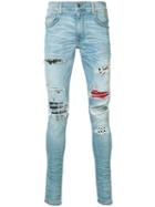 Amiri - Distressed Skinny Jeans - Men - Cotton/spandex/elastane - 30, Blue, Cotton/spandex/elastane