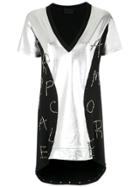 Andrea Bogosian Embroidered Panels Dress - Metallic