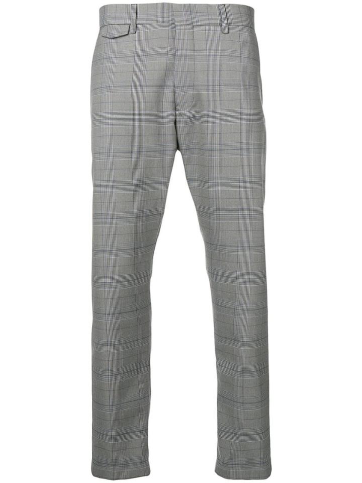 Closed Checked Chinos - Grey