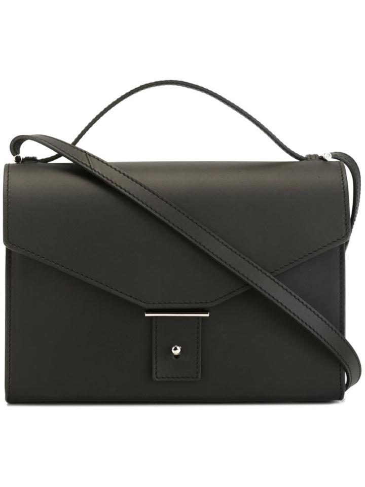 Pb 0110 Flap Medium Crossbody Bag, Women's, Black, Leather