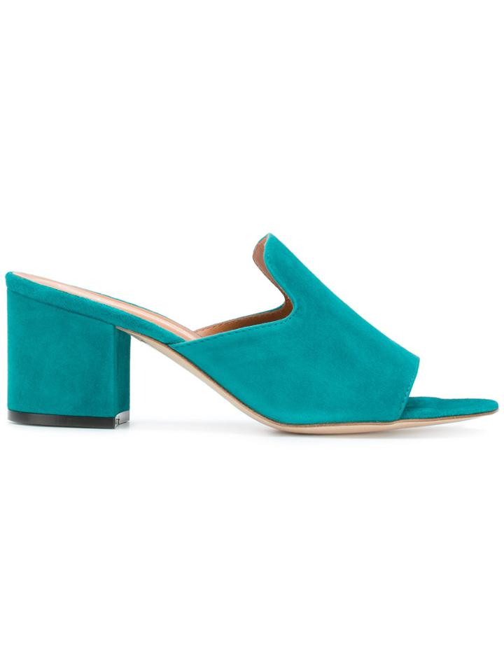 Via Roma 15 Plain Mules - Blue