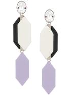 Emilio Pucci Colourblock Drop Earrings - Neutrals