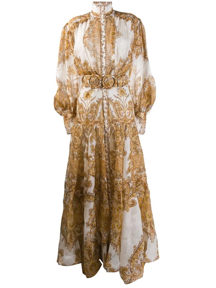 Zimmermann Paisley Print Dress - Yellow