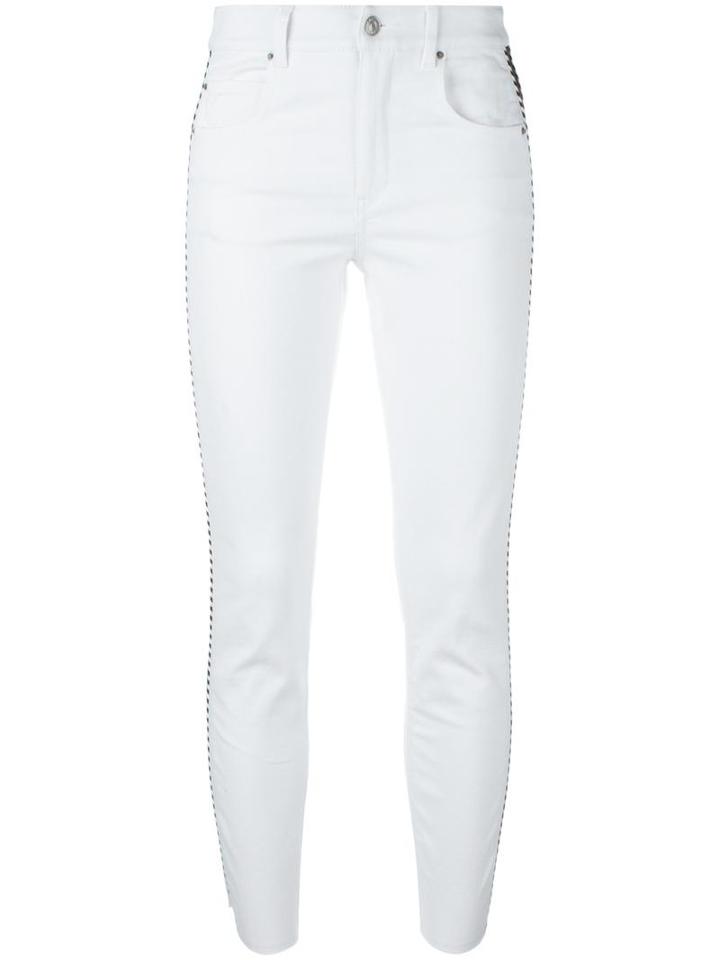 Isabel Marant Étoile Cropped Jeans, Women's, Size: 40, White, Cotton/polyester/spandex/elastane