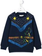 Stella Mccartney Kids 'betty' Cowboy Print Sweatshirt, Boy's, Size: 10 Yrs, Blue