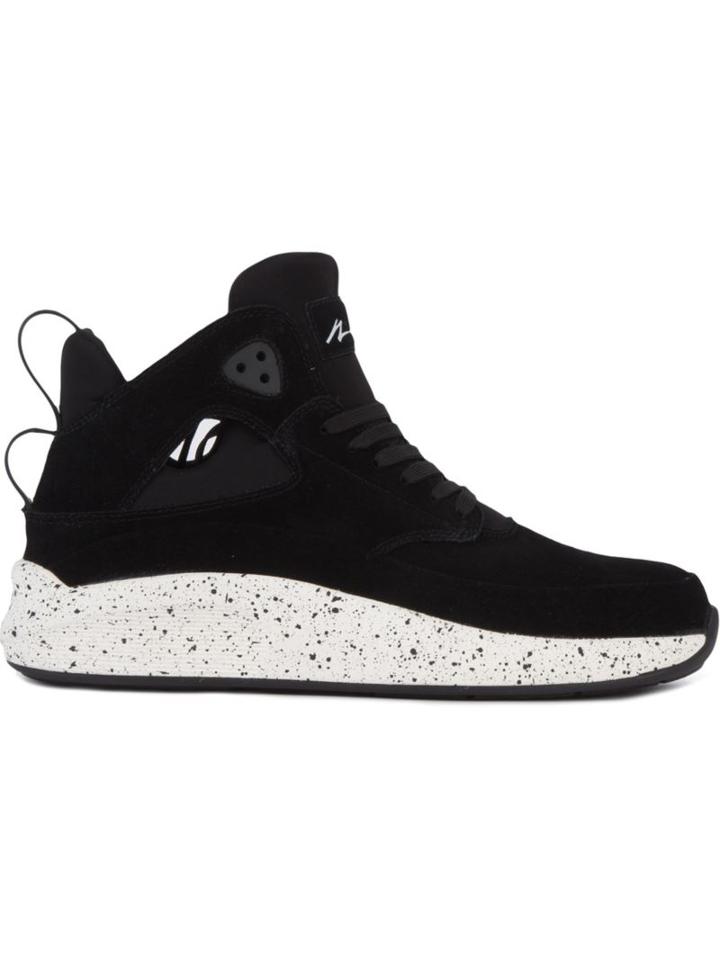 Article No. Cut-out Lateral Hi-tops, Men's, Size: 8.5, Black, Neoprene/artificial Leather