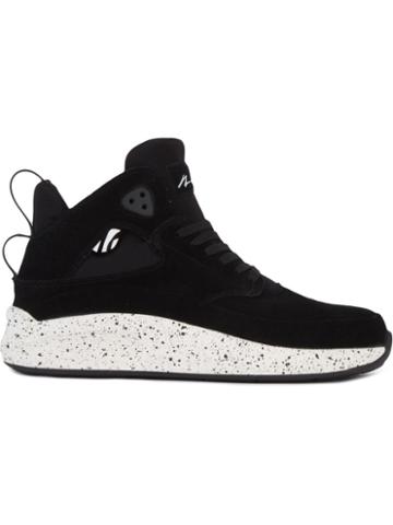 Article No. Cut-out Lateral Hi-tops, Men's, Size: 8.5, Black, Neoprene/artificial Leather