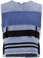 Craig Green Colour Block Cropped Top - Blue