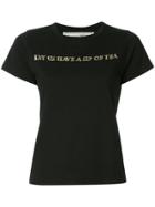 Tu Es Mon Trésor Let's Have A Sip Of Tea T-shirt - Black