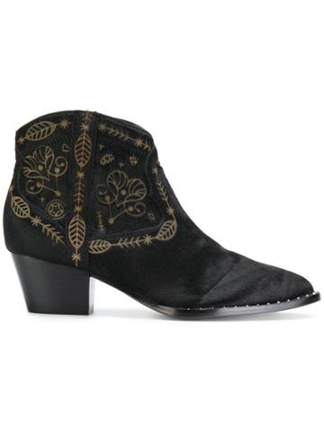 Ash Hysteria Ankle Boots - Black