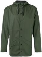 Rains - Hooded Rain Jacket - Men - Polyester/polyurethane - Xs, Green, Polyester/polyurethane