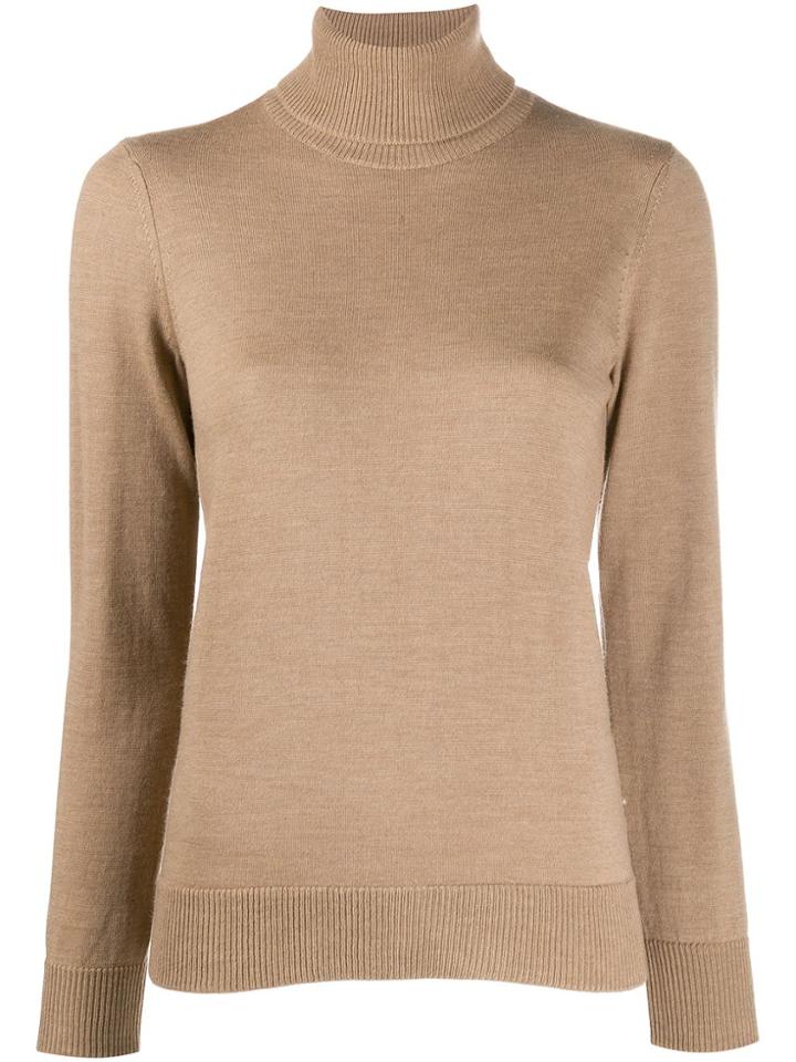 A.p.c. Roll Neck Fine Knit Jumper - Neutrals