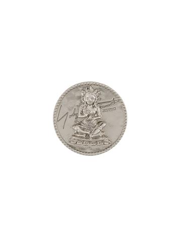 Yohji Yamamoto Pre-owned 2000s Round Goddess Brooch - Silver