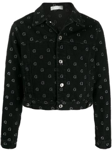 Geo Monogram Print Jacket - Black