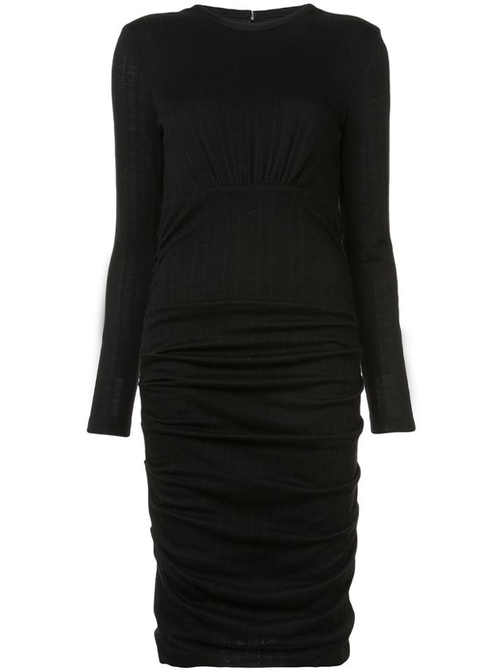 Yigal Azrouel Ruched Skirt Dress - Black
