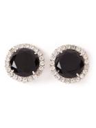 Katheleys Vintage Glam Crystal Earrings - Black