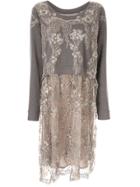 Antonio Marras Sweatshirt Top Vs Lace Drs Lace And Beads Emb Boat Neck