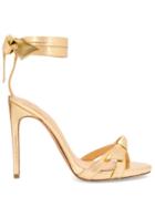 Alexandre Birman Tie Strap Sandals - Gold