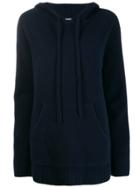 Pringle Of Scotland Oversized Soft Hoodie - Blue