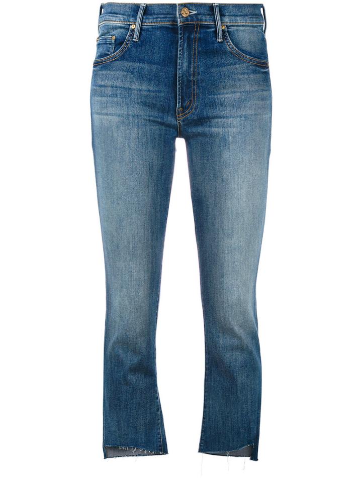 Mother - Not Enough Rough Jeans - Women - Cotton/polyester/spandex/elastane - 25, Blue, Cotton/polyester/spandex/elastane