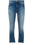 Mother - Not Enough Rough Jeans - Women - Cotton/polyester/spandex/elastane - 25, Blue, Cotton/polyester/spandex/elastane