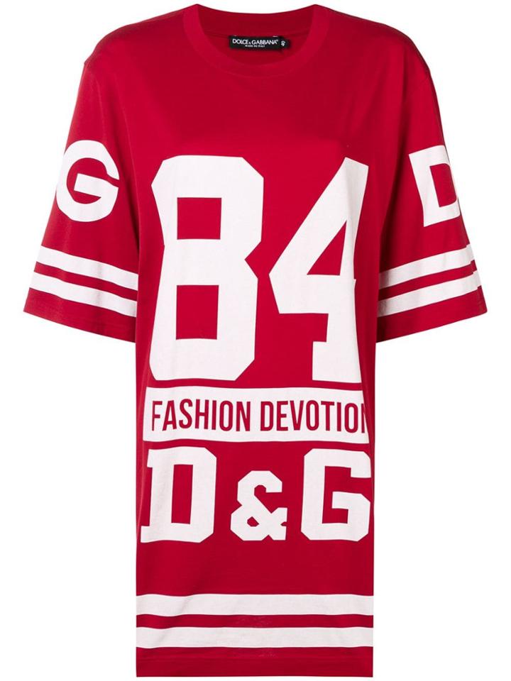Dolce & Gabbana Underwear Oversized Basketball T-shirt - Red