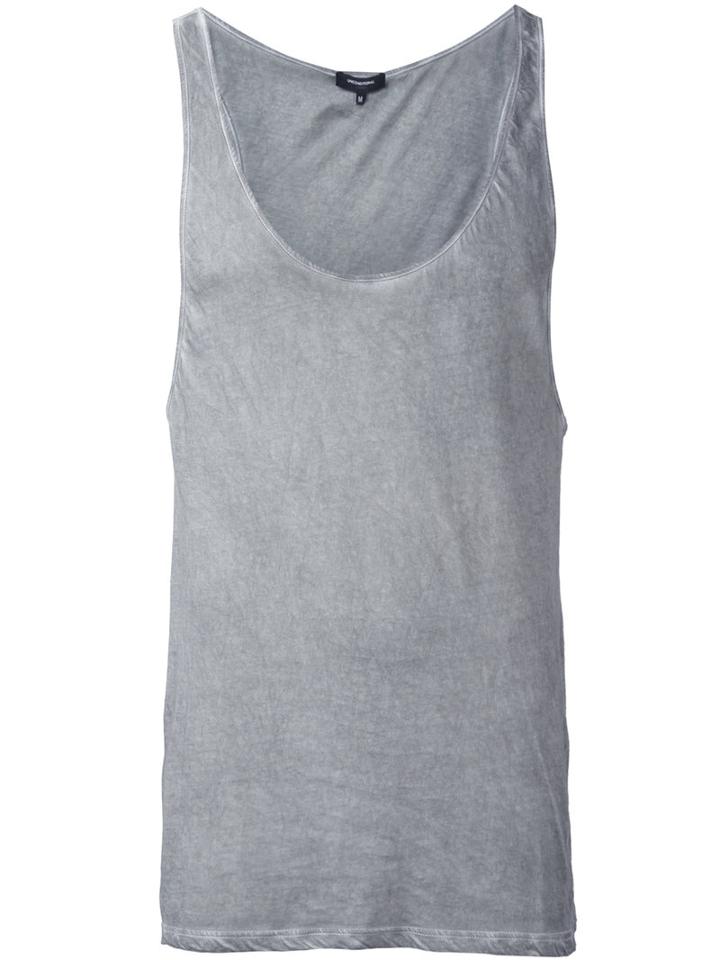 Classic Tank Top - Men - Cotton - S, Grey, Cotton, Unconditional