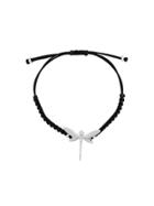 Anapsara 18kt White Gold Diamond Dragonfly Bracelet - Black