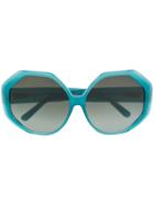 Linda Farrow Geometric-frames Sunglasses - Blue