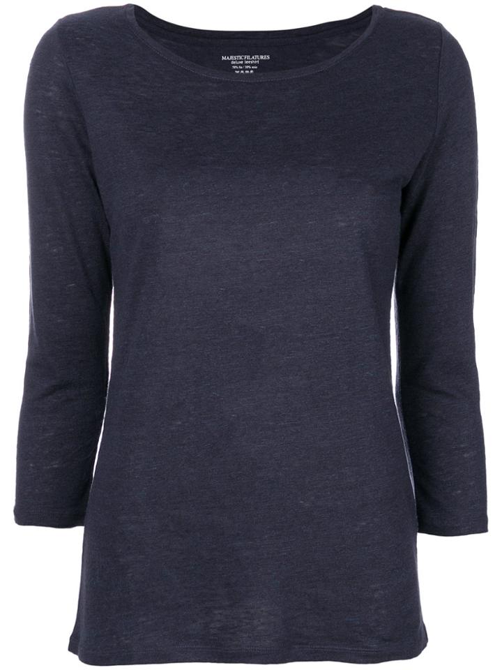 Majestic Filatures Jersey Top - Blue