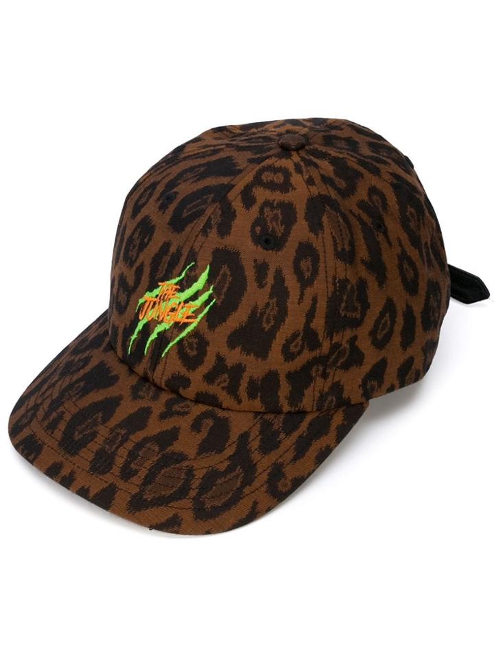 Just Don Leopard Print Baseball Hat - Brown