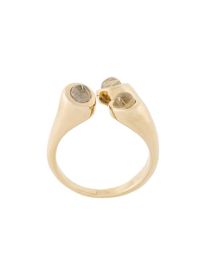 Pamela Love Aorta Rutilated Quartz Ring - Metallic
