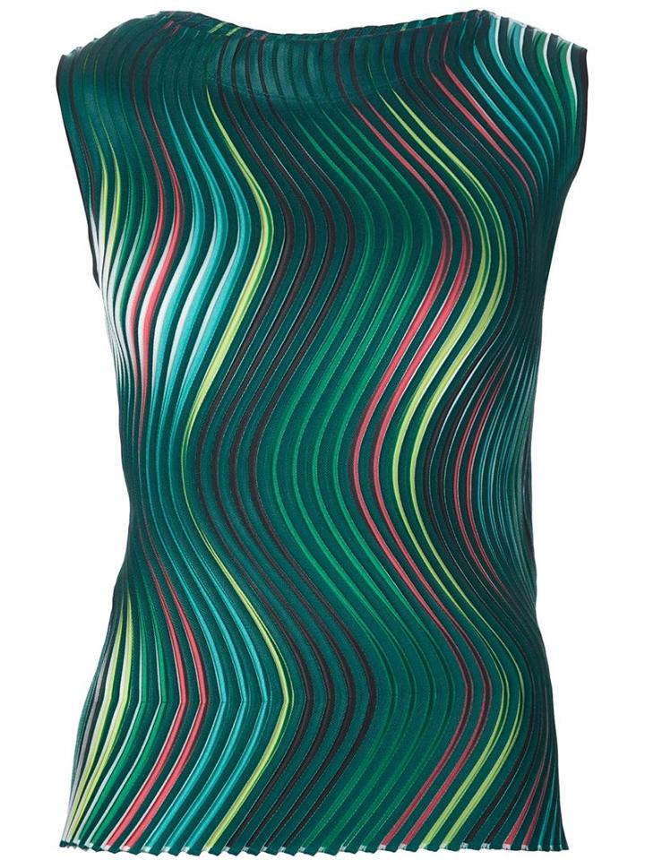 Issey Miyake Textured Geometric Blouse