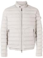 Moncler Tab-over Collar Down-filled Jacket - Neutrals