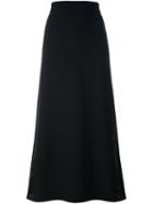 Y's Long Skirt, Women's, Size: 1, Black, Silk/nylon/cupro/wool