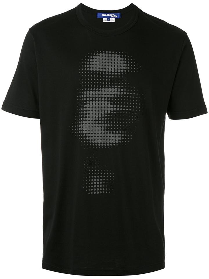 Junya Watanabe Comme Des Garçons Man - Face Print T-shirt - Men - Cotton/rayon - L, Black, Cotton/rayon