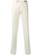Pt01 Corduroy Fitted Trousers - White
