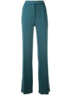 Marco De Vincenzo Straight-leg Trousers, Women's, Size: 42, Green, Wool
