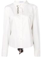 Act N&deg;1 Floral Panel Shirt - White