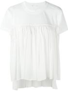 Chloé Smock Short Sleeved Blouse, Women's, Size: Xs, White, Cotton/polyester/viscose