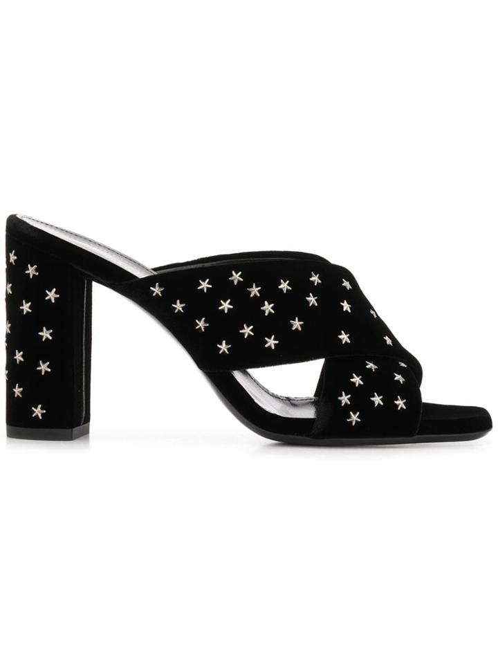 Saint Laurent Star Embellished Pumps - Black